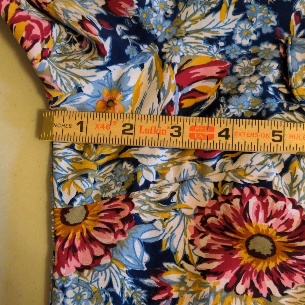 Laura Scott Petite Women's Size XLP Floral print Long Sleeve Shirt - Picture 8 of 12